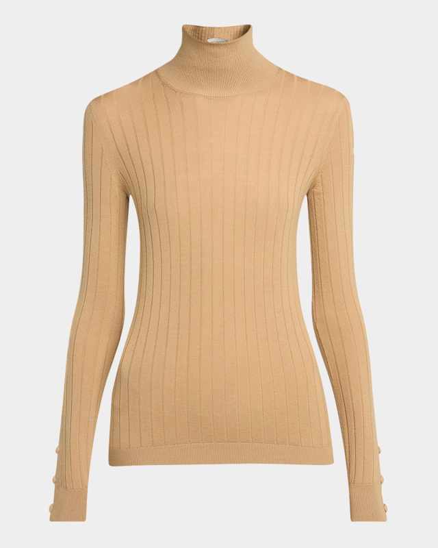Wool-Cashmere Turtleneck Sweat